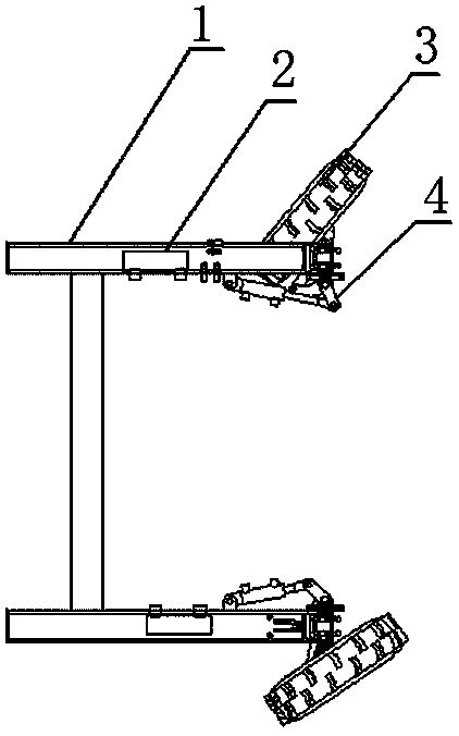 A hydraulic steering system and a variable wheel base vehicle using the system