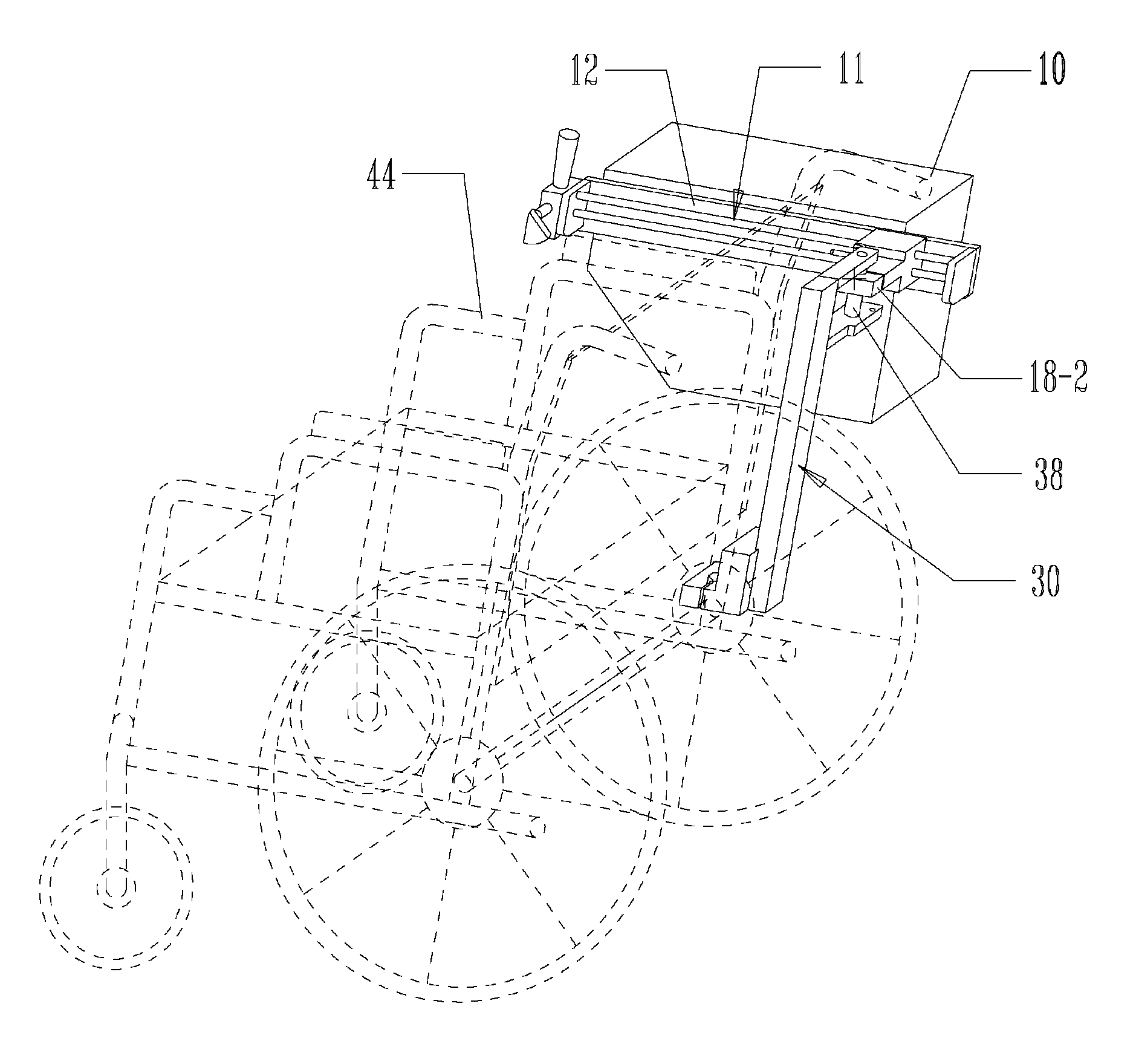 Wheelchair bag transporting mechanism