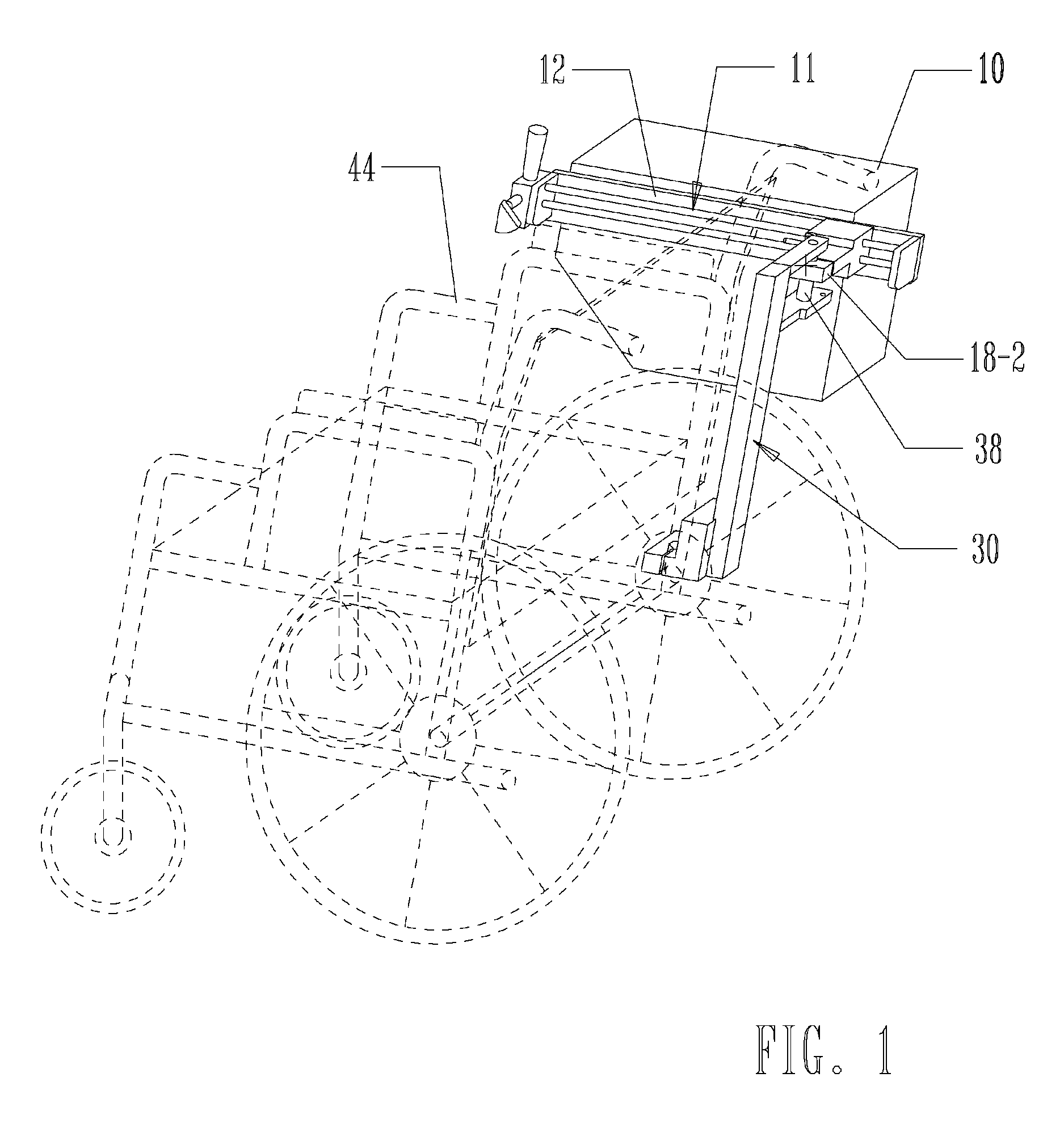 Wheelchair bag transporting mechanism