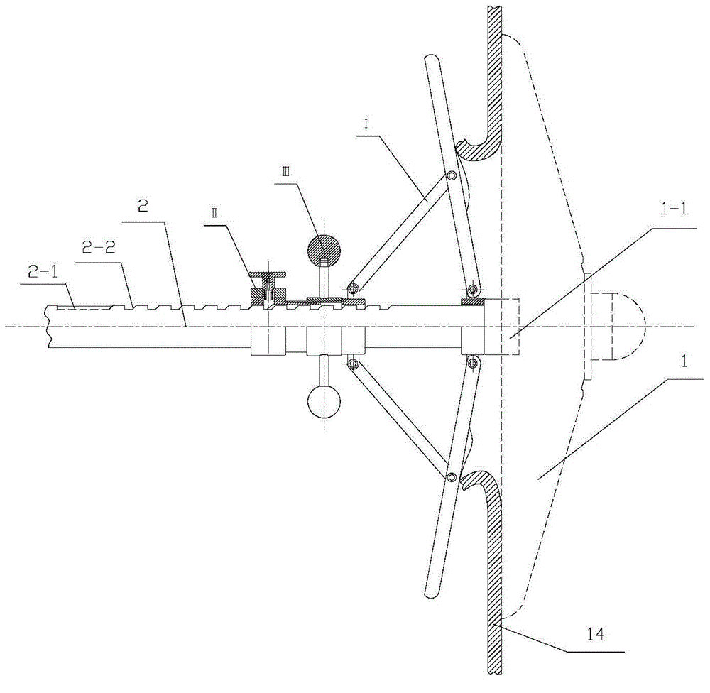 Rapid positioning and locking device of plugging umbrella