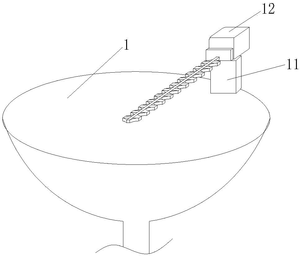 Automatic feeding line for duck fodder particles and working method of automatic feeding line