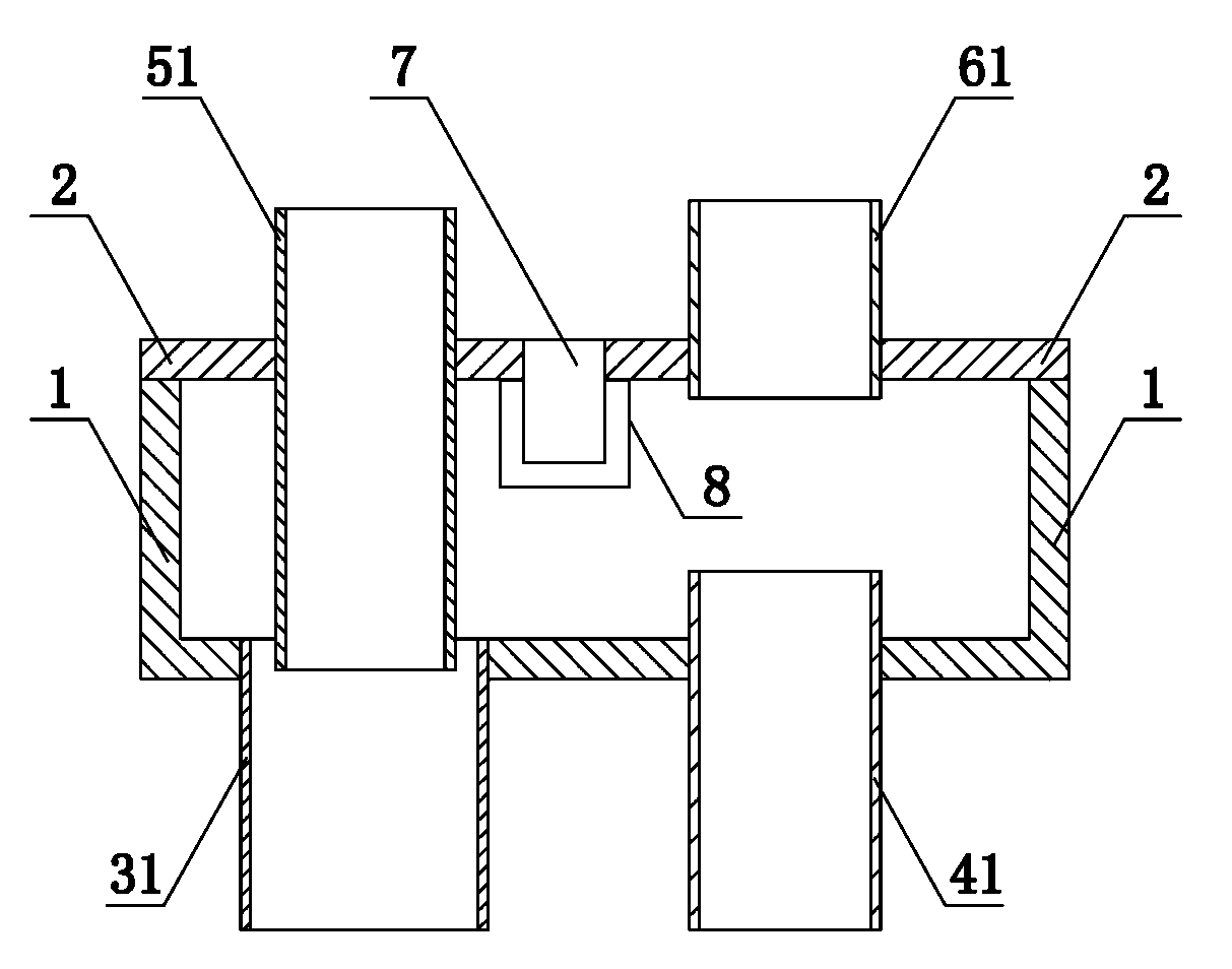 Special connector for ventilation of high-rise building