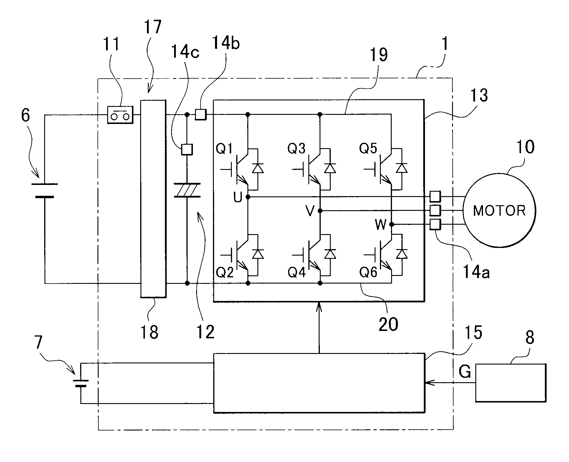 Onboard motor controller