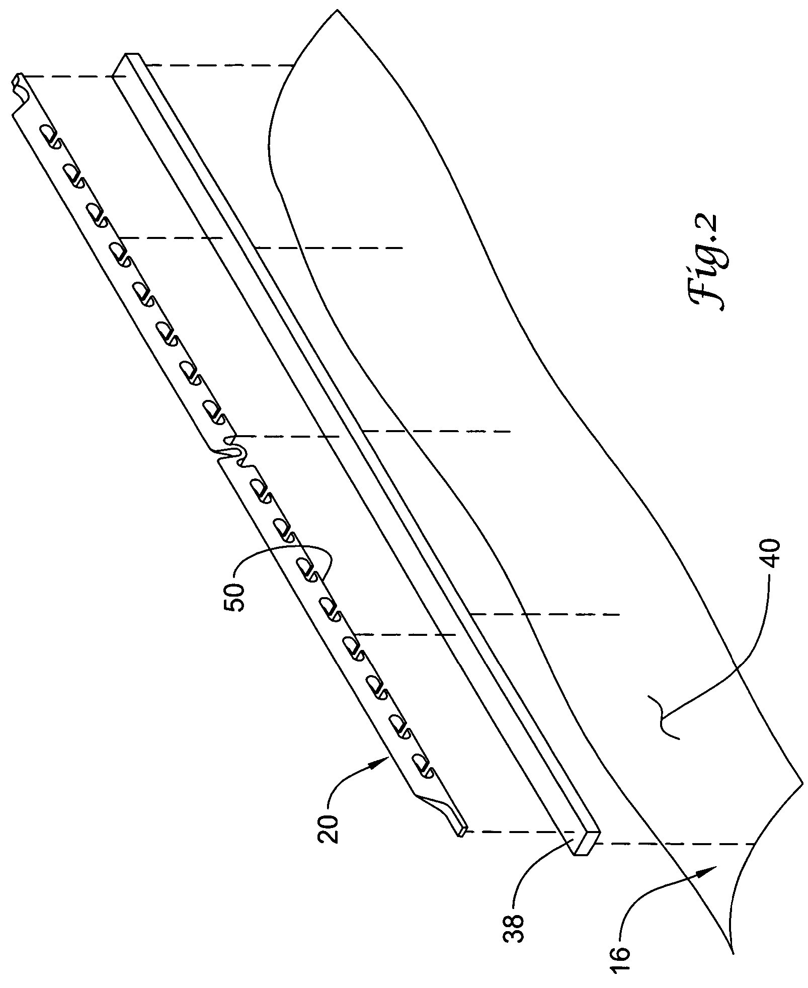 Cutting balloon catheter having a segmented blade