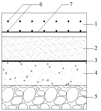 Dual-layer glass fiber concrete pavement structure applicable to city roads