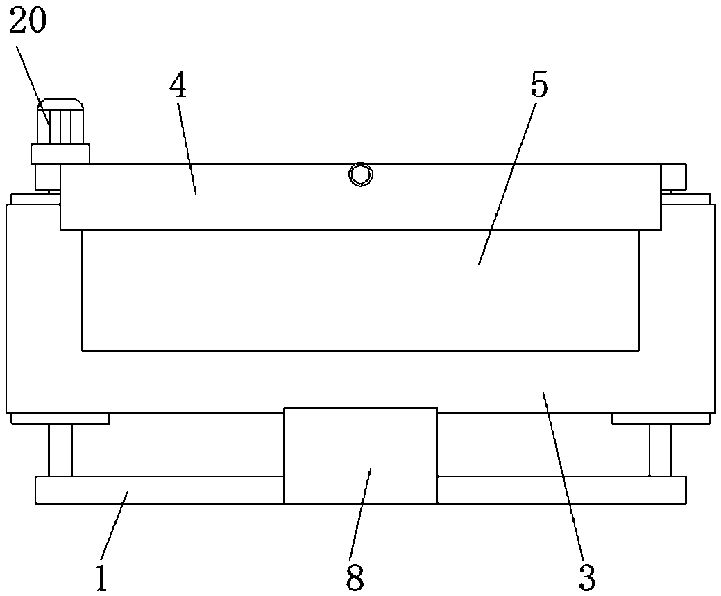 Glass chamfering device convenient to adjust