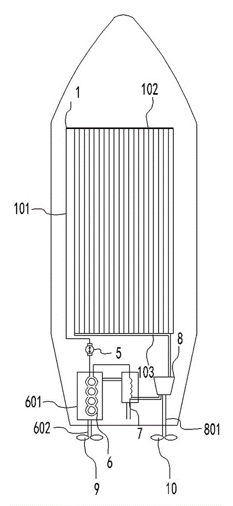 Energy conversion system based on metal microporous pipeline network