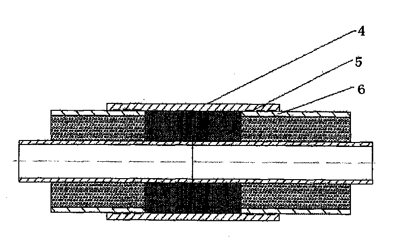 Hot shrinkage/melt bush and manufacturing method and construction method thereof