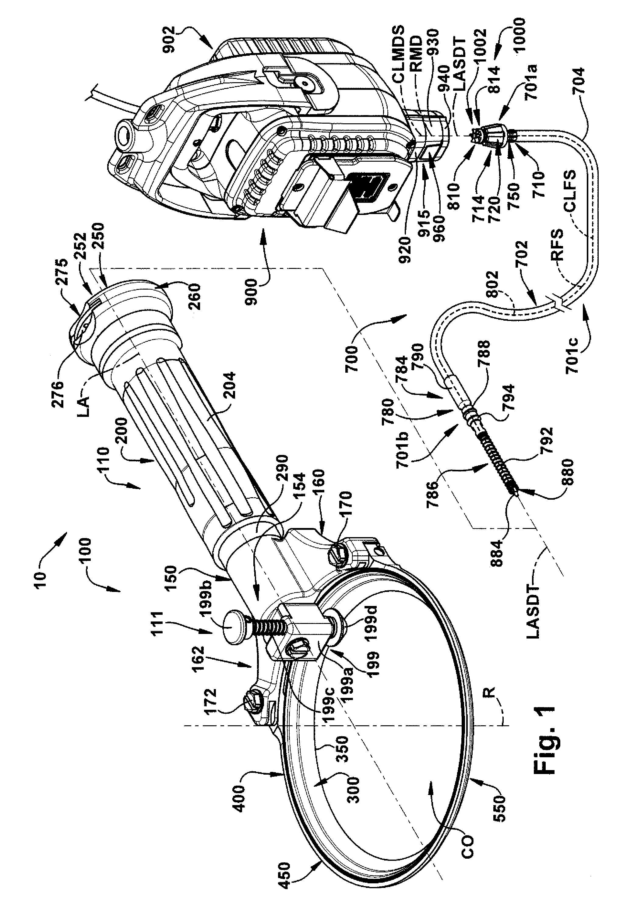 Flex Shaft With Crimped Lock Sleeve For Power Operated Rotary Knife