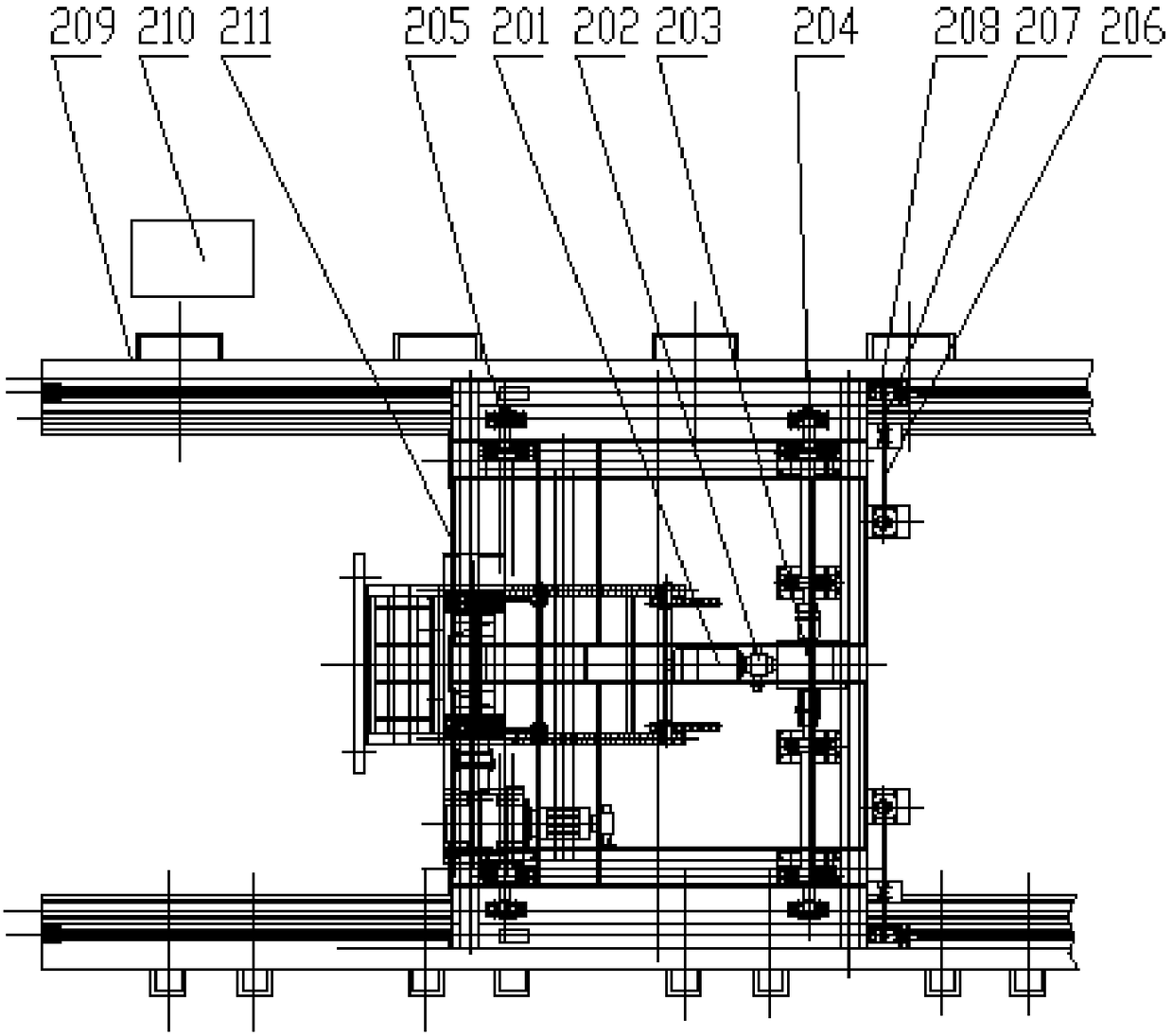 Equipment and method for mechanically sizing steel wire ropes for elevating bars and medium-thick plates