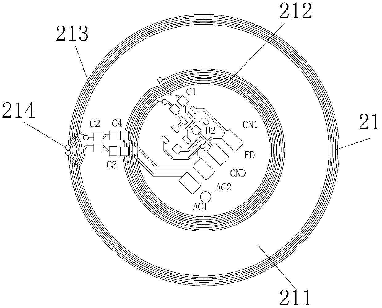 NFC passive lock with key authentication function