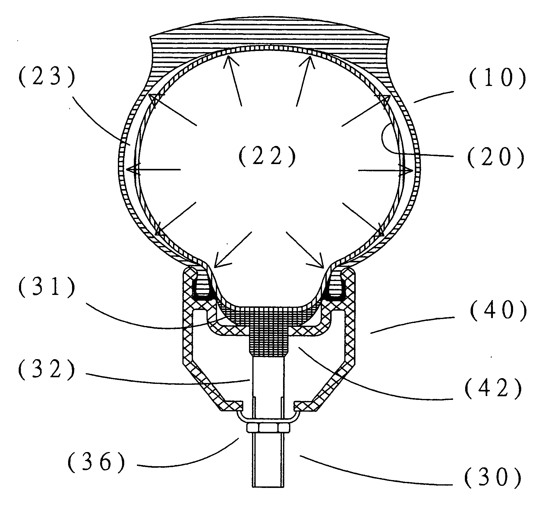 Safety pneumatic tire for the biclycle