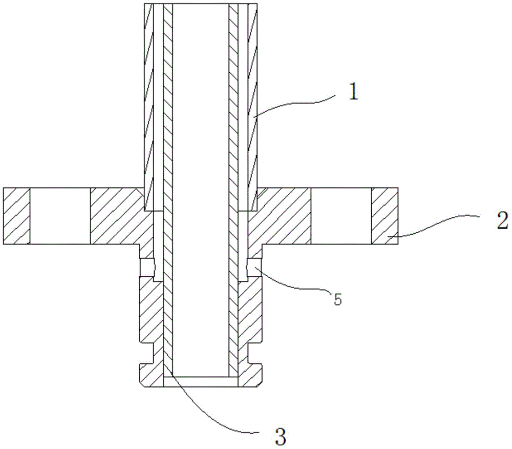 Double-layer pipe joint for engine gas supply system