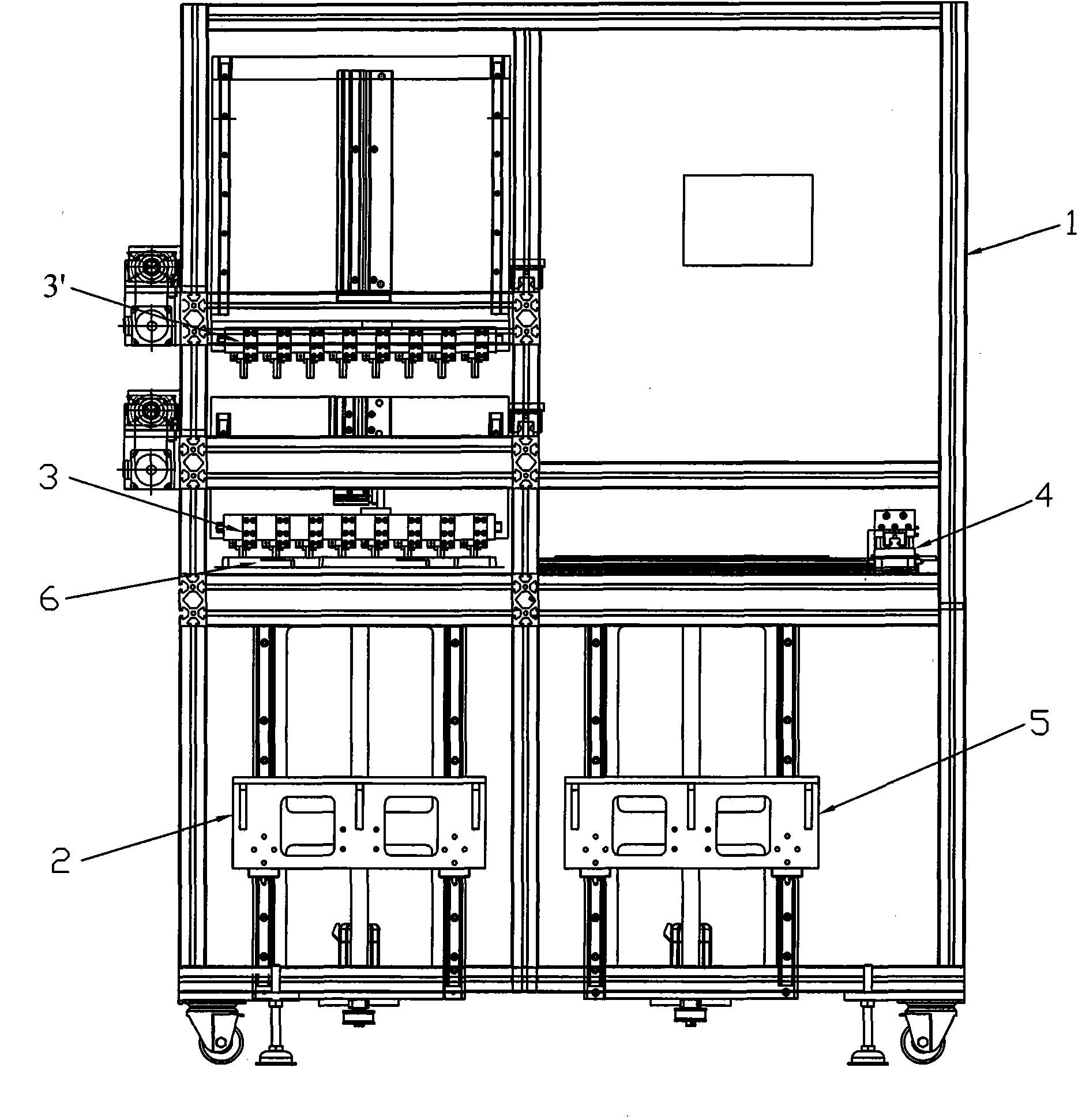 Automatic piece unloading device