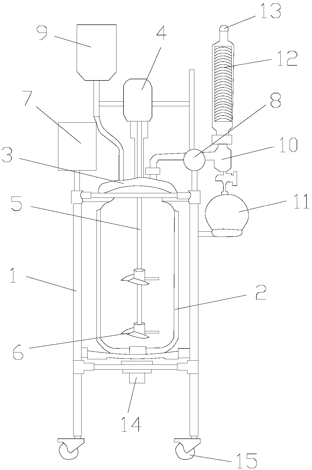 Reaction kettle for polyaluminum chloride production