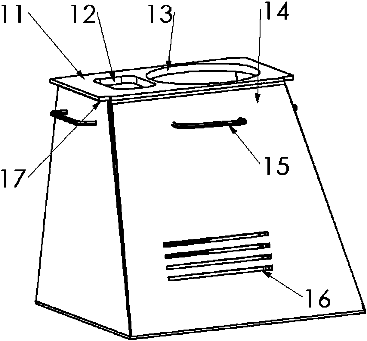 Partial high-temperature protection system in laser selective melting forming room