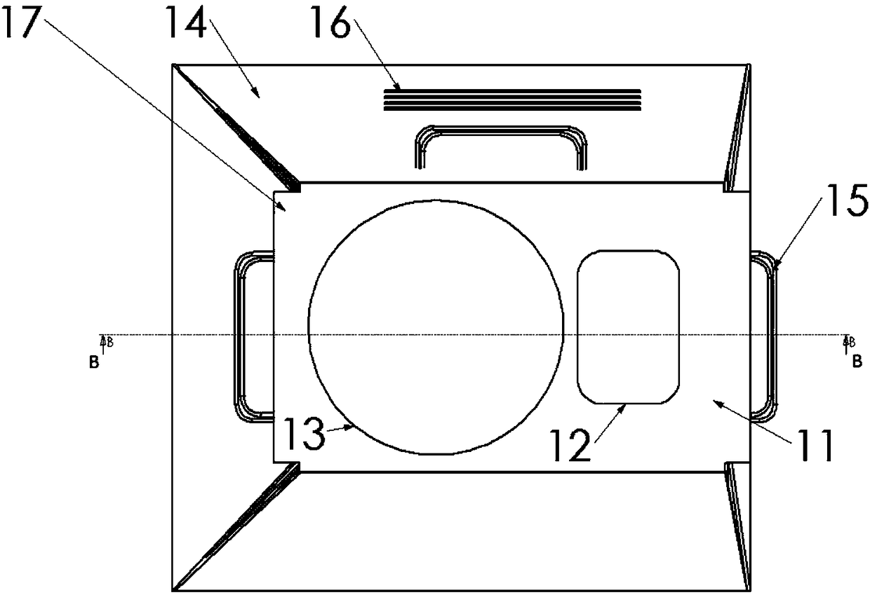 Partial high-temperature protection system in laser selective melting forming room