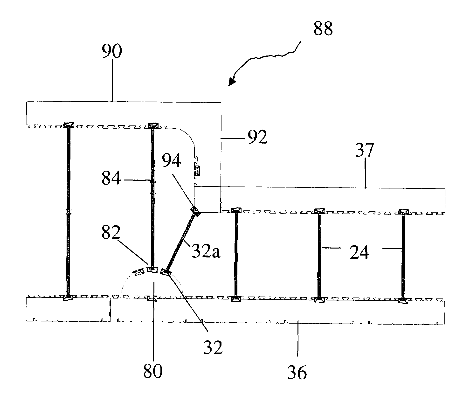 Insulated concrete form panel reinforcement