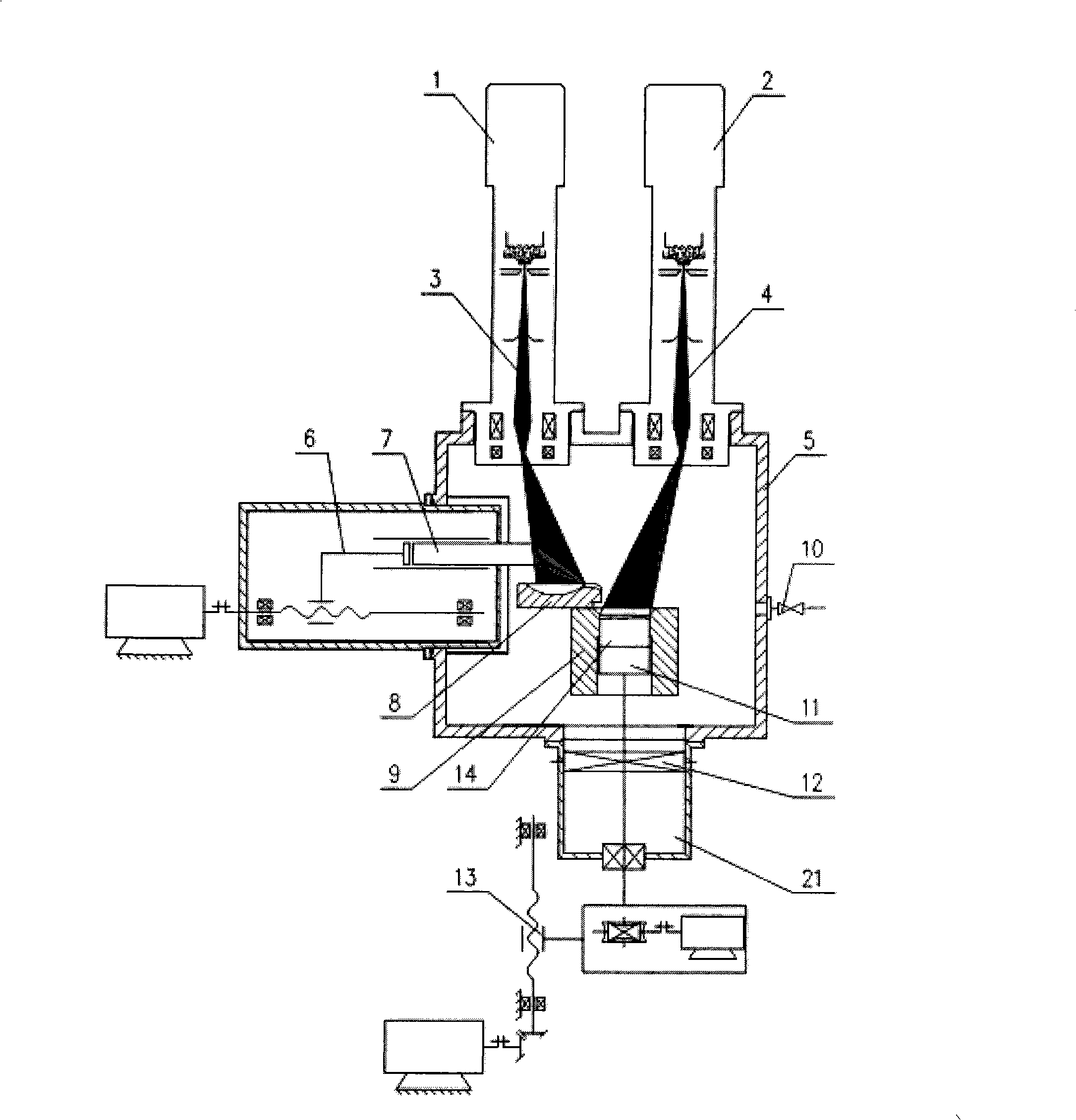 Vacuum electron beam melting furnace for polysilicon purification