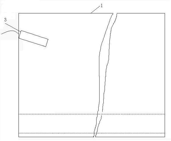 High-voltage line iron tower energy-gathered blasting method