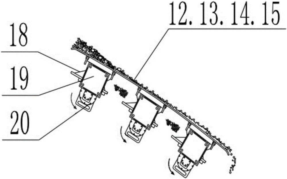 Screening and winnowing machine for sand and stone