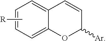 Catalytic enantioselective synthesis of 2-aryl chromenes and related phosphoramidite ligands and catalyst compounds