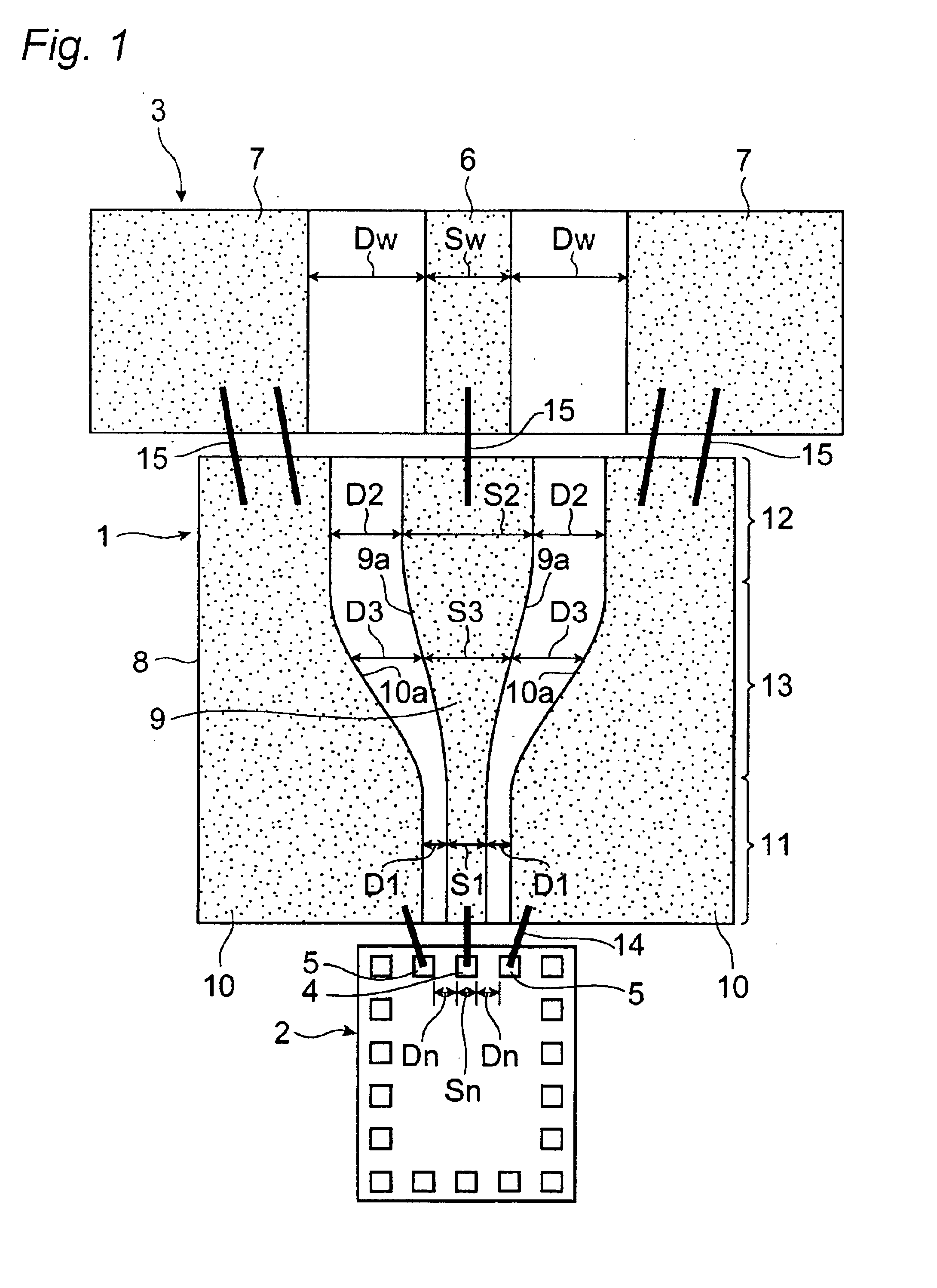 Coplanar line, and a module using the coplanar line