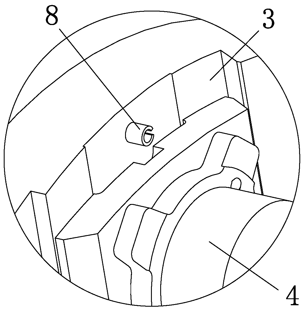 Loom spindle balance block structure