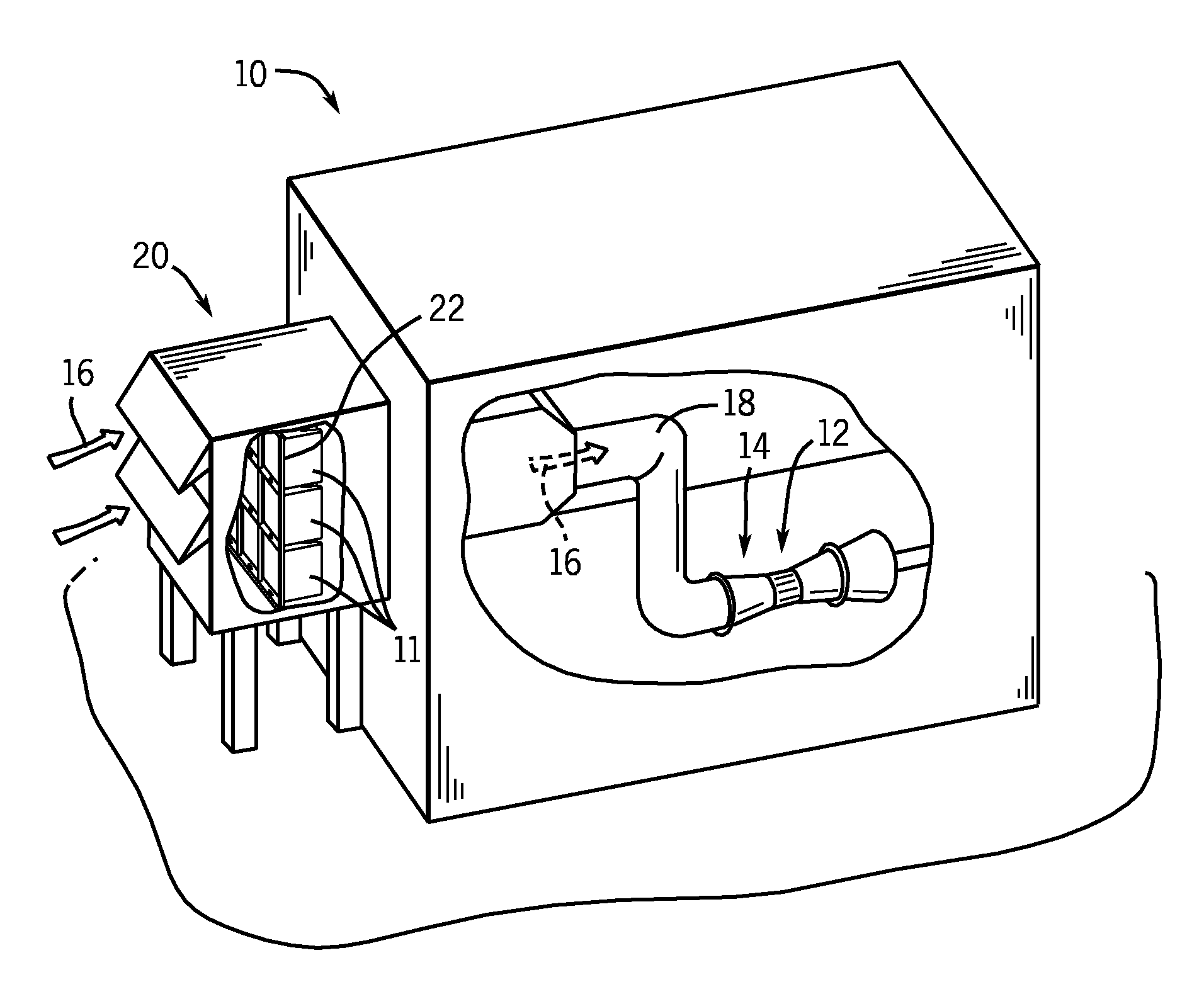 Plasma treated filter