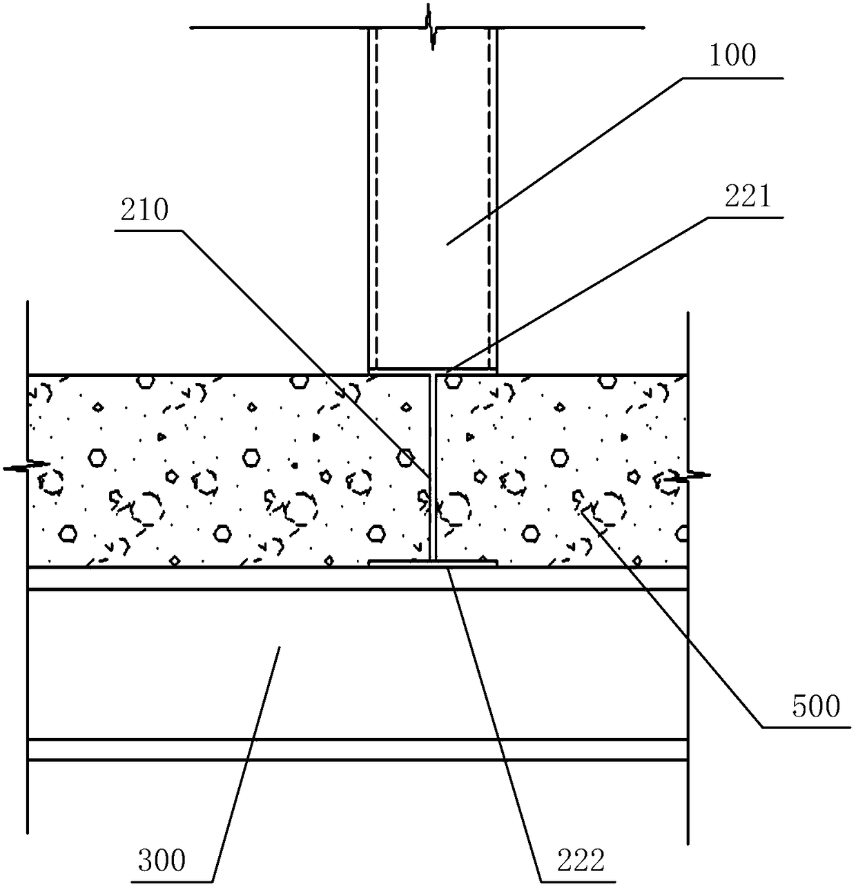 Square tube steel column and steel structural system