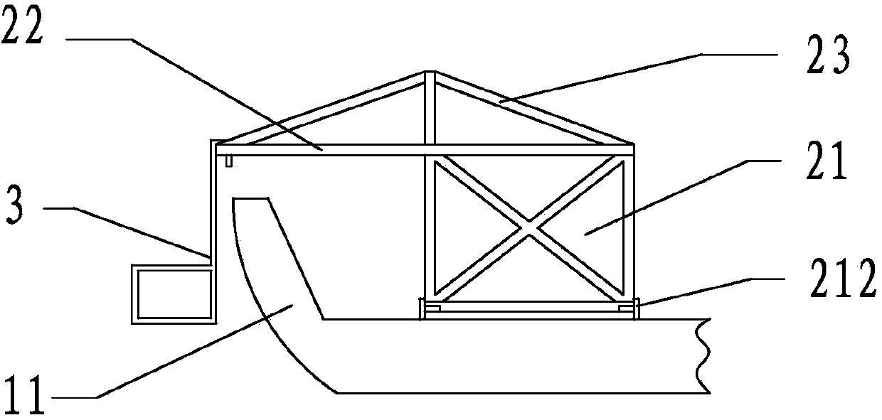 Construction device for anti-collision wall of viaduct