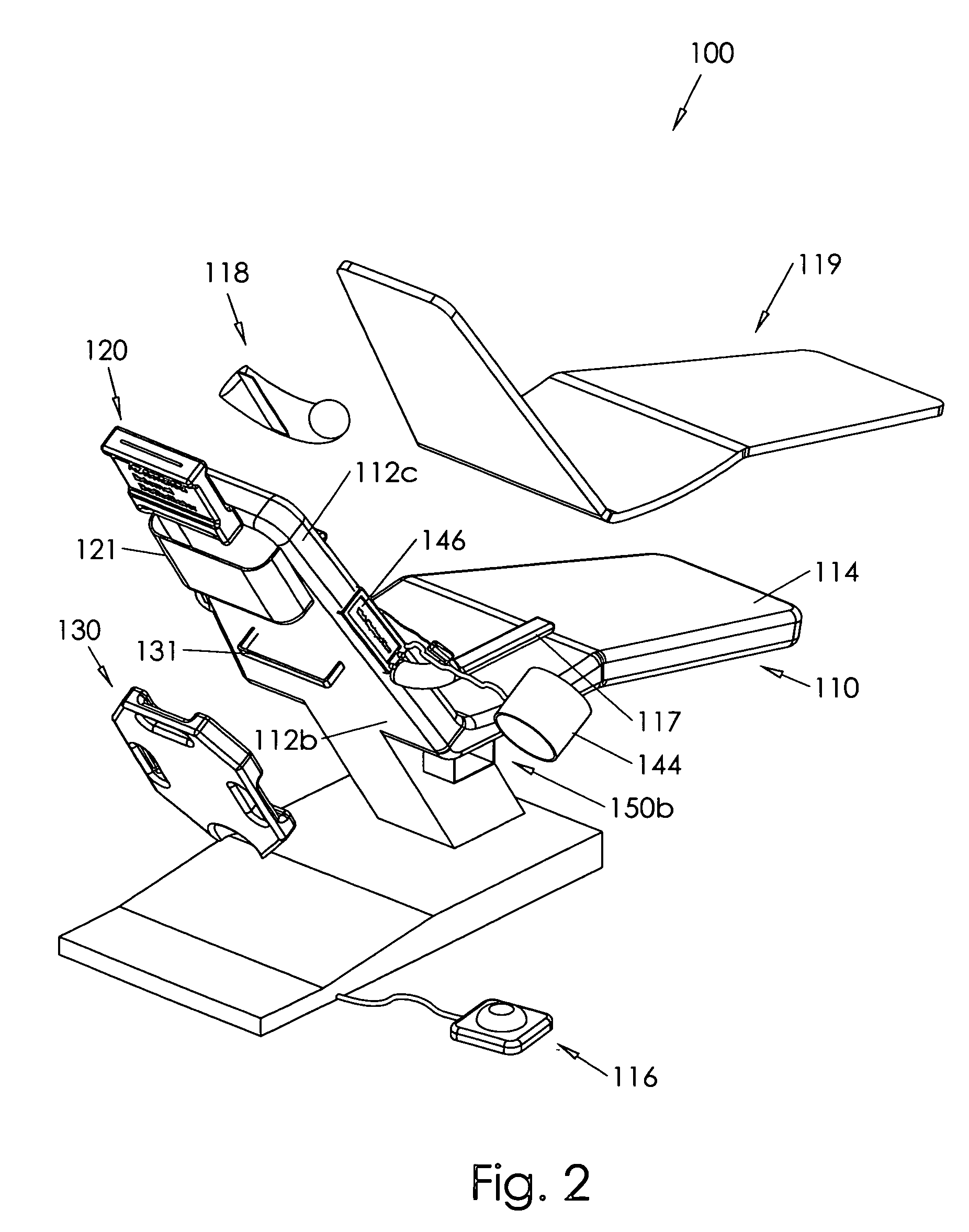 Safety dental chair