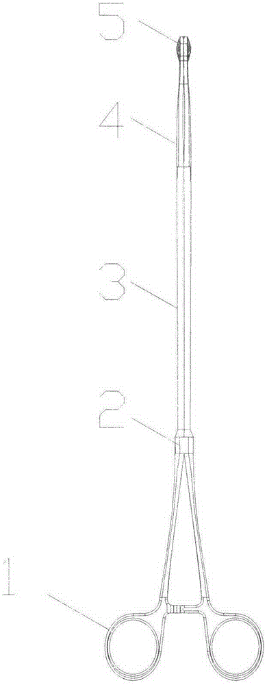 Multifunctional lymph node forceps for single-hole thoracoscope surgery