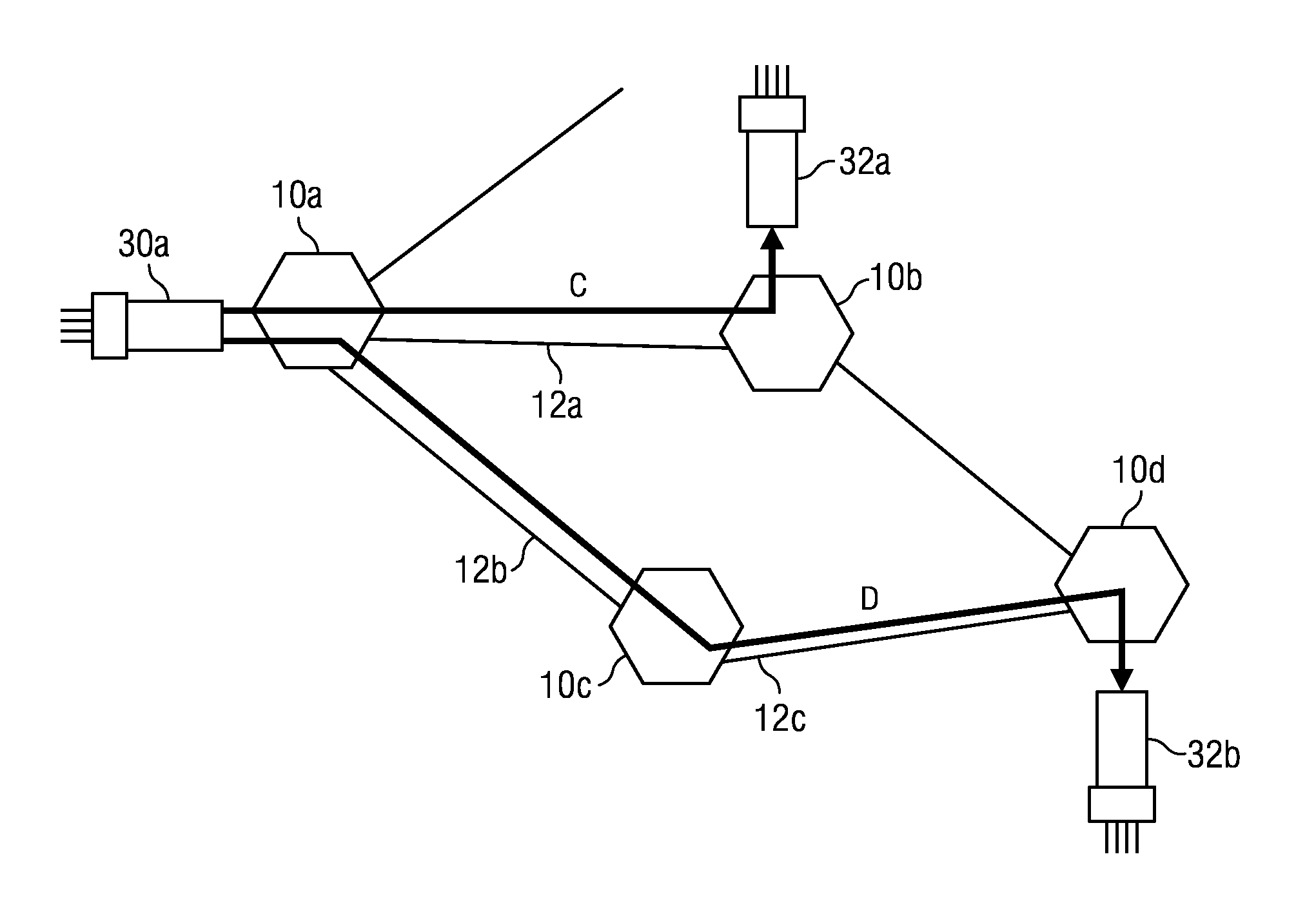 Flexible multi-band multi-traffic optical OFDM network