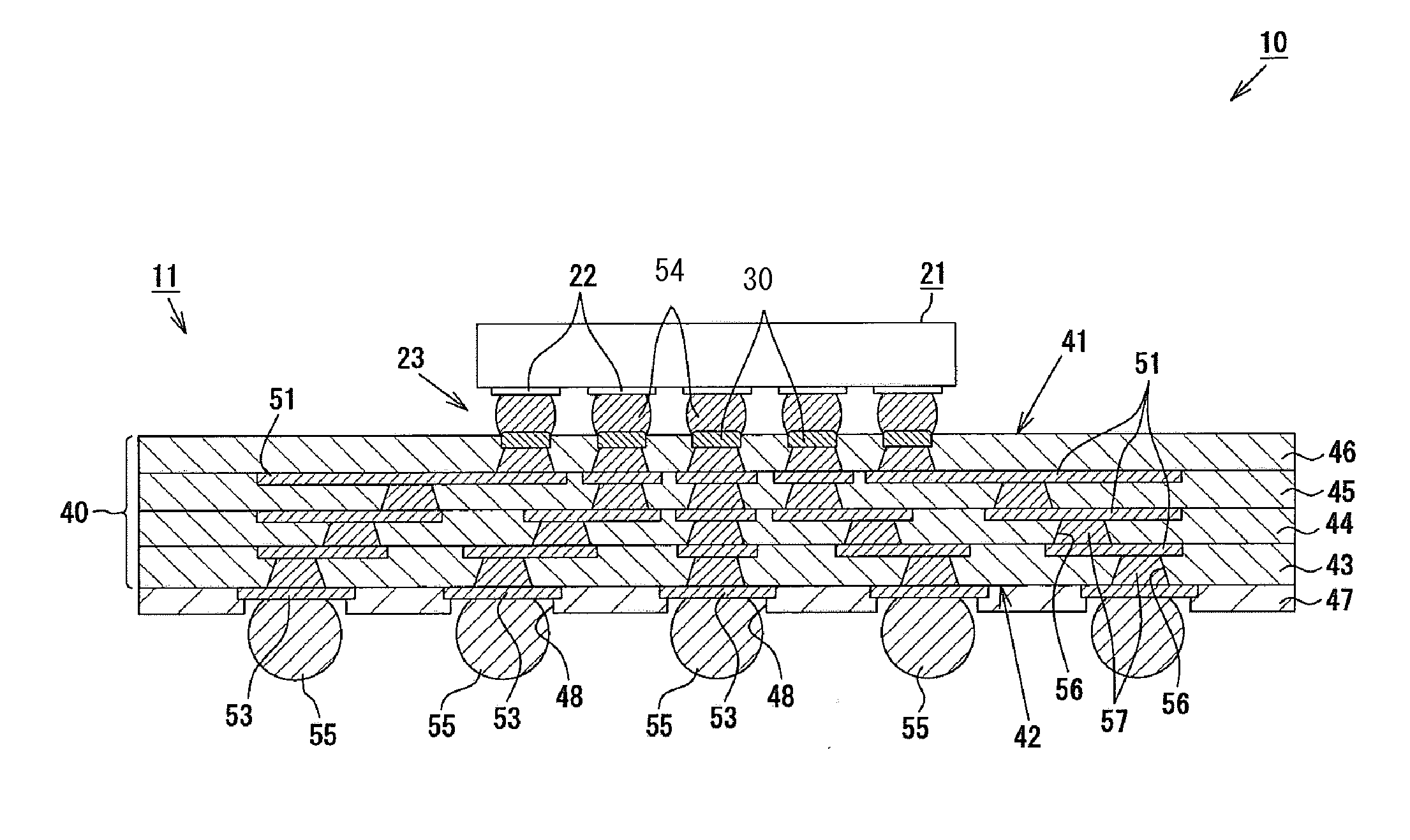 Multilayer wiring substrate and method for manufacturing the same