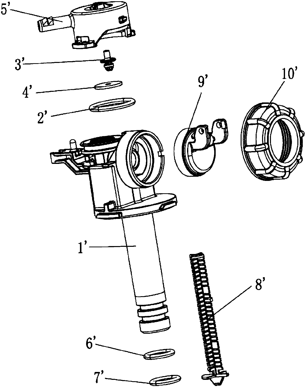 Production equipment for assembling closestool water inlet valves