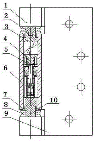 A hydraulic buffer hinge