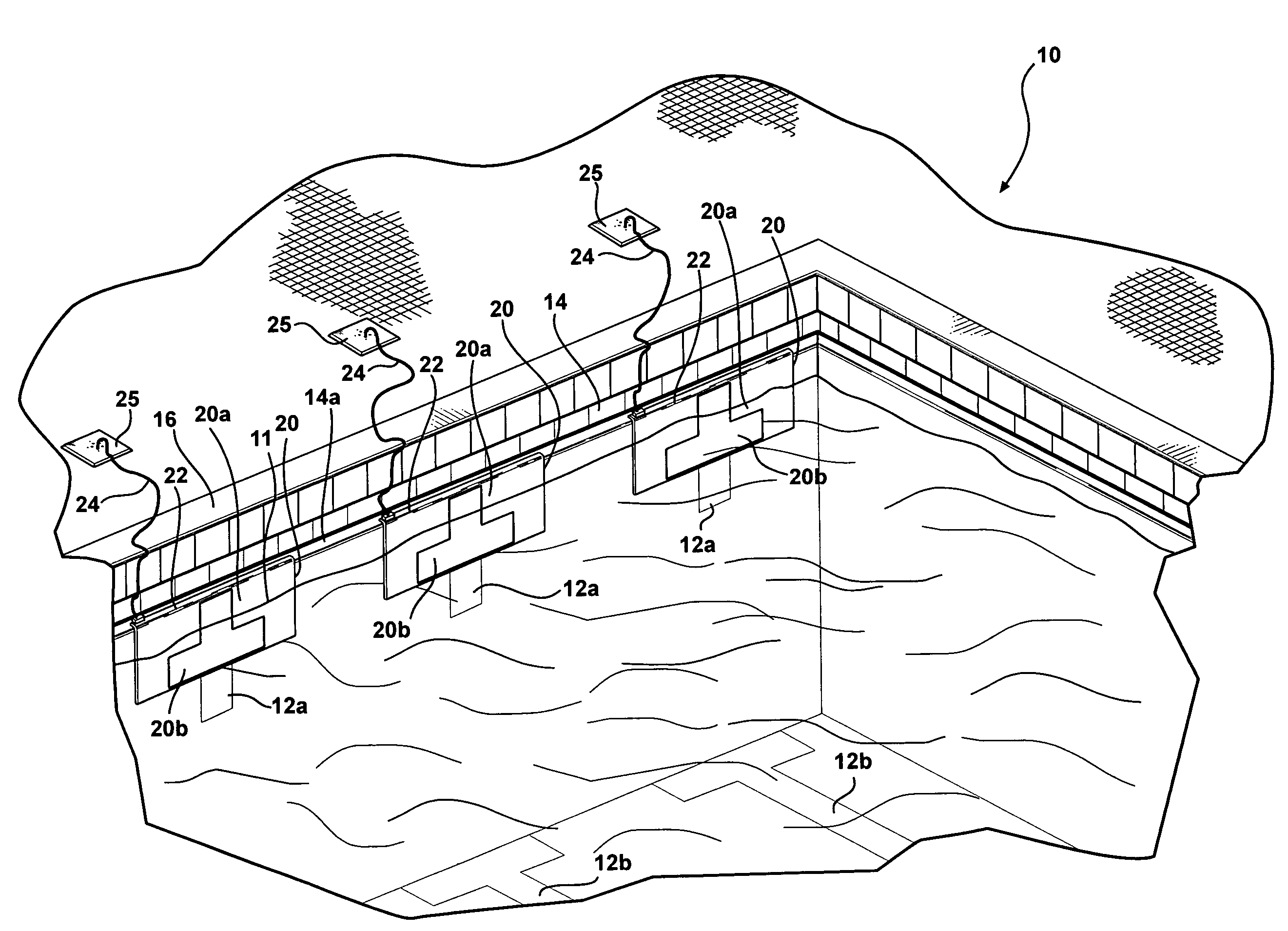 Swimming pool touchpad