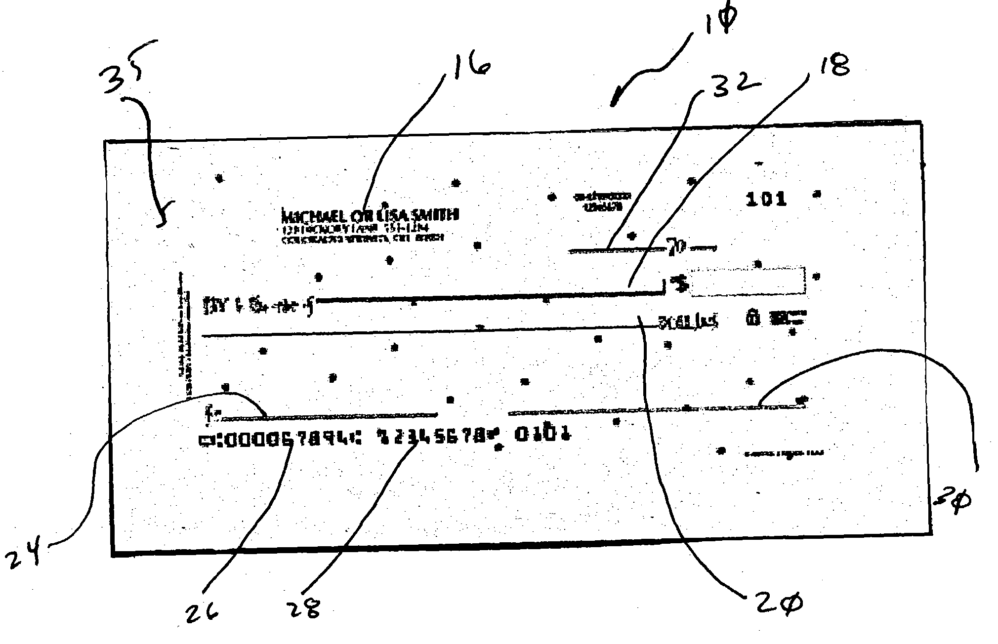 Method of customizing bank checks