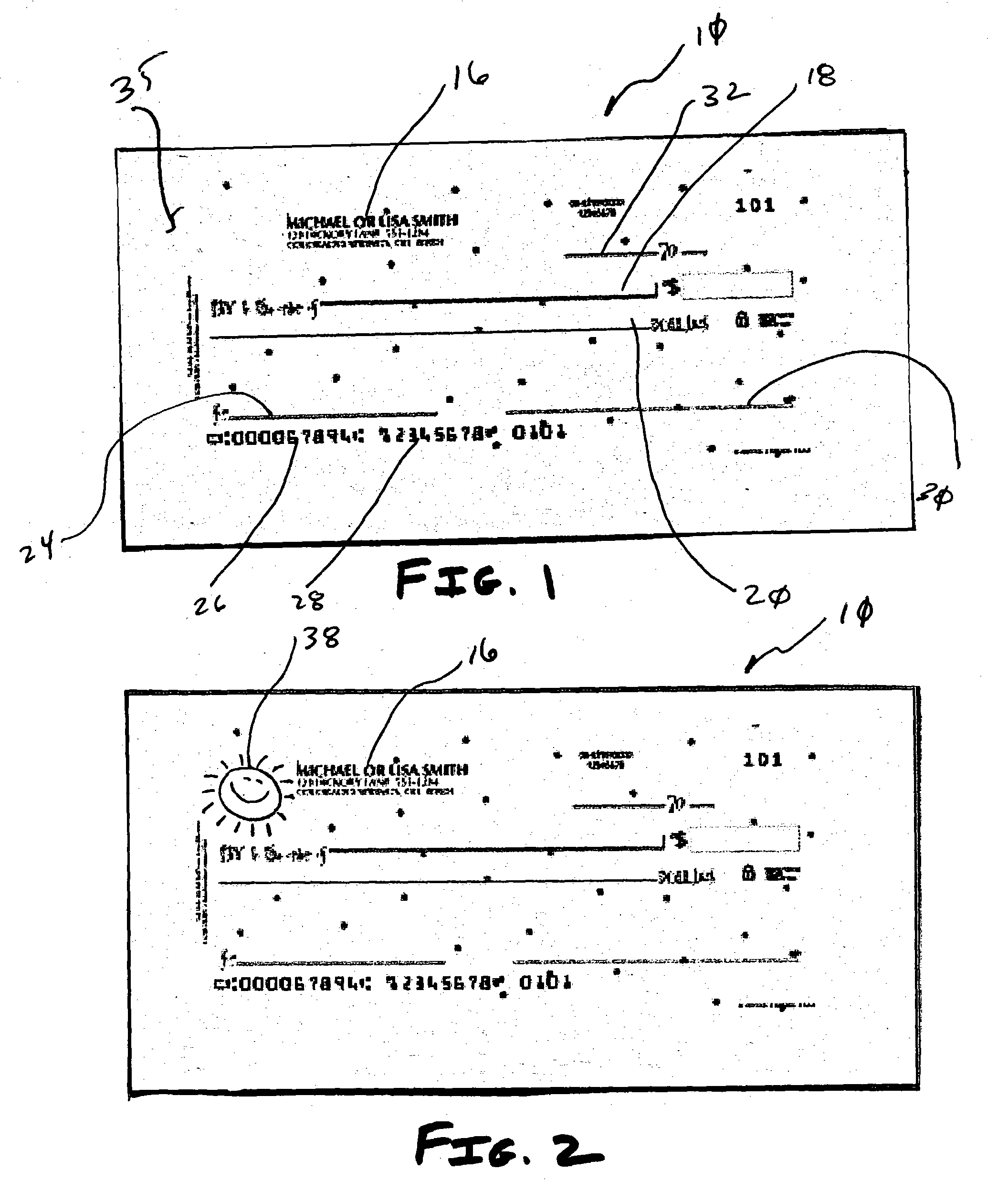 Method of customizing bank checks