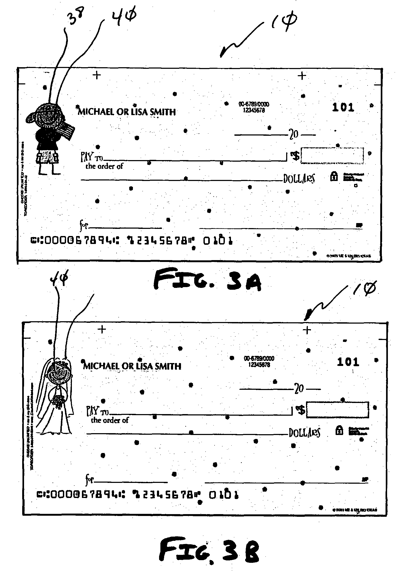 Method of customizing bank checks