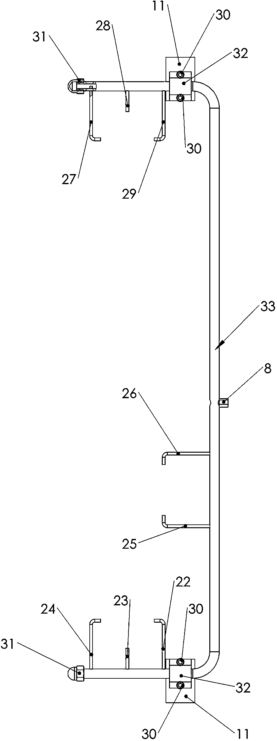 Automatic lubrication device of construction lifter