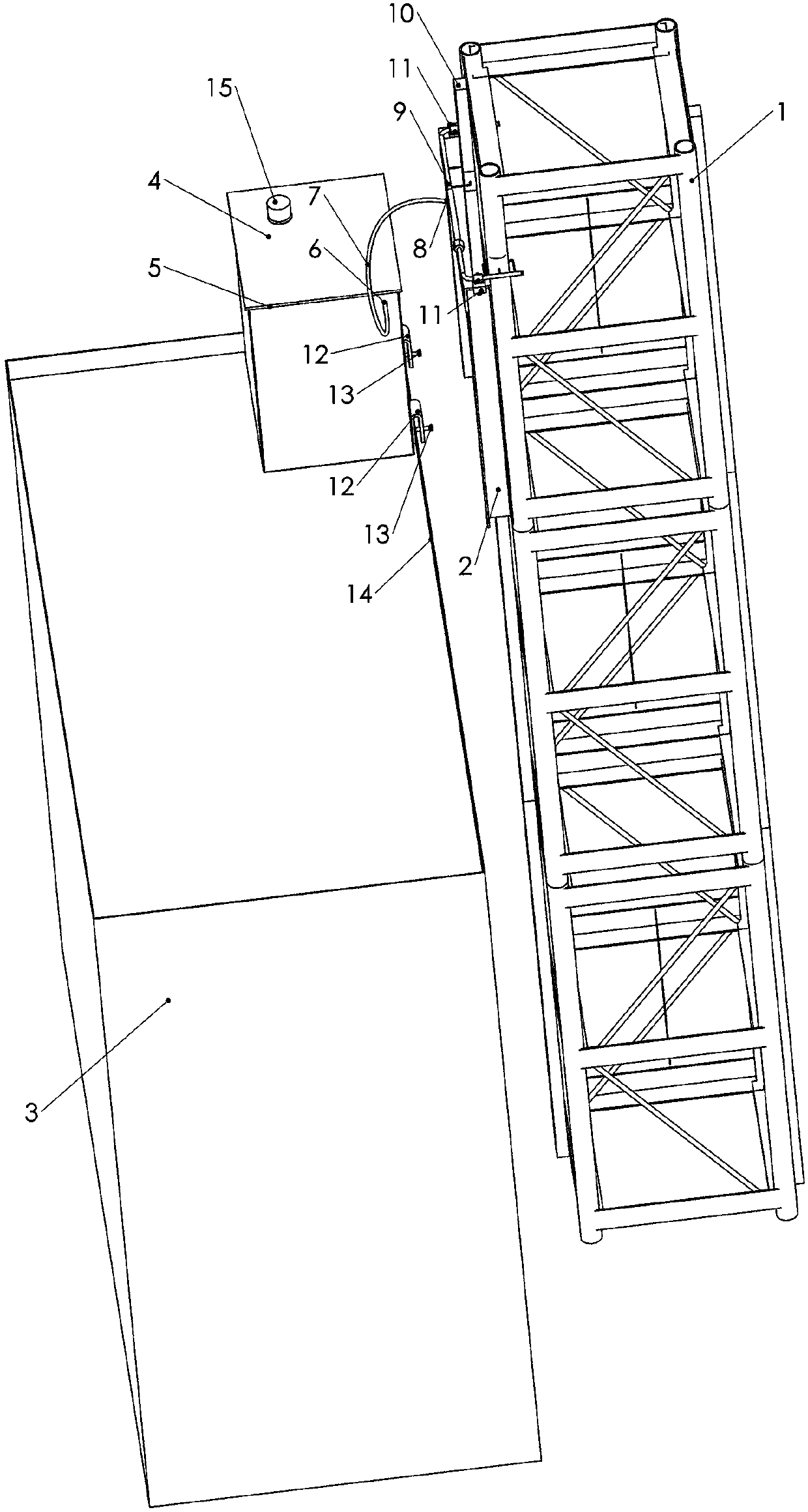 Automatic lubrication device of construction lifter