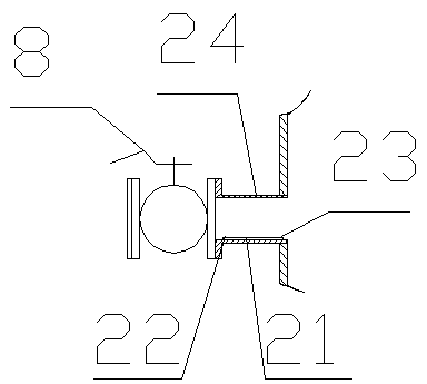 Device for replacing interface flange sealing ring of main transformer with oil