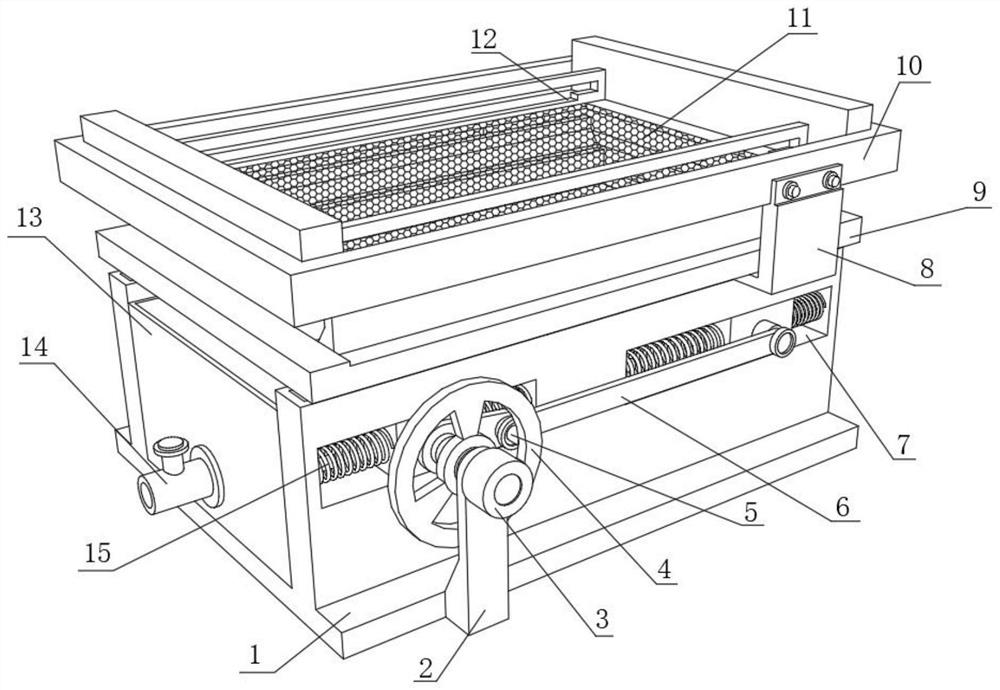 Marinating material recycling device used for producing and processing dried bean curd and using method