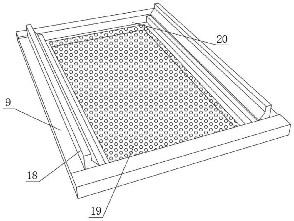 Marinating material recycling device used for producing and processing dried bean curd and using method