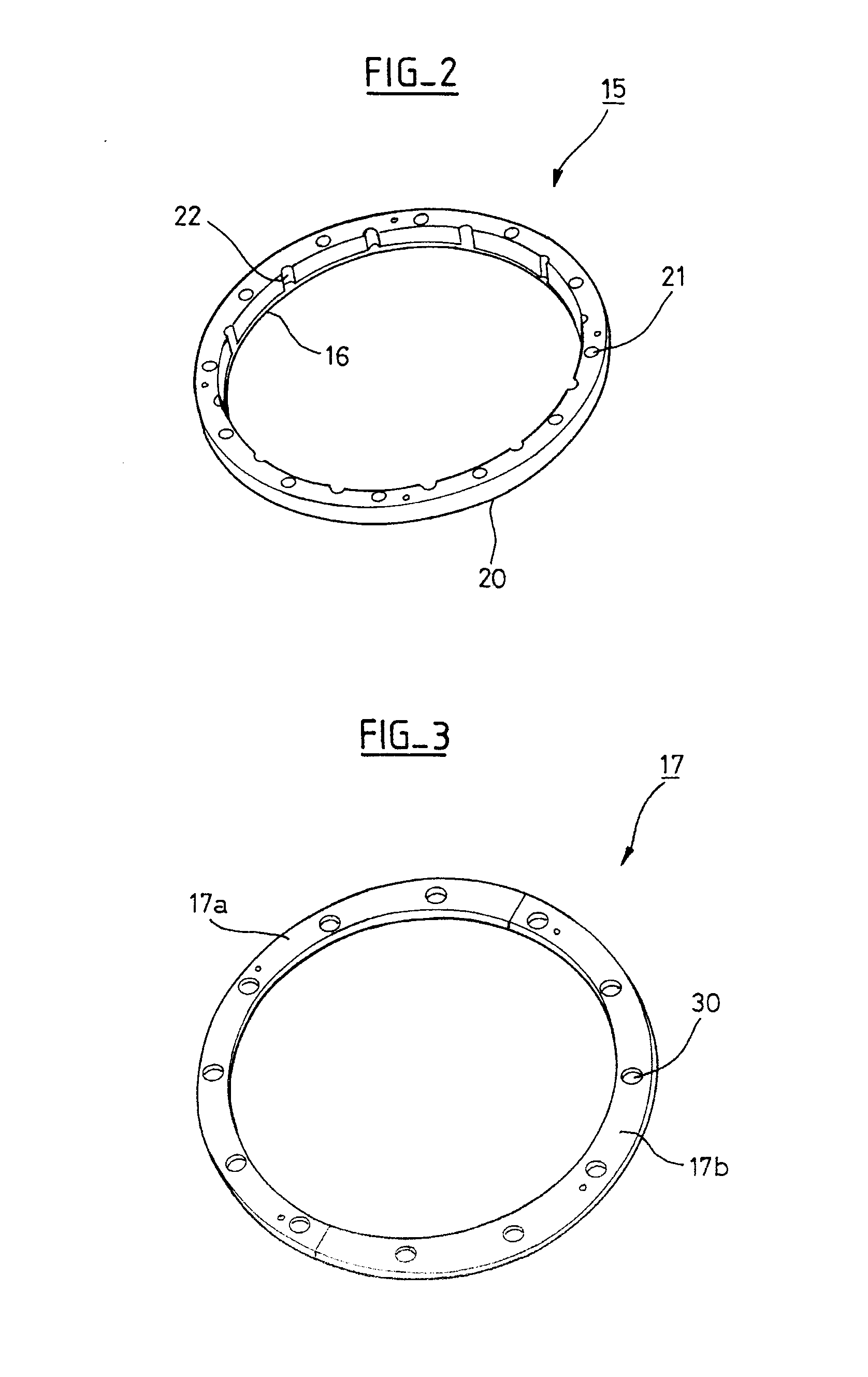 Fixing device for a vacuum pump