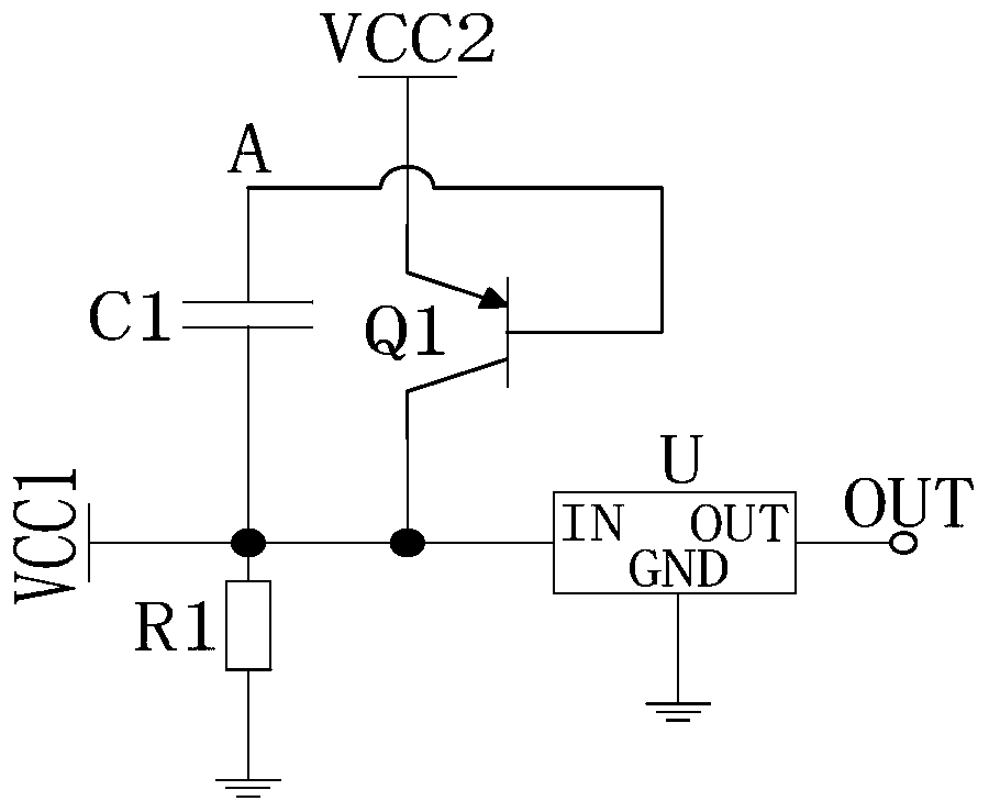 Redundant backup power source, chip and electronic device