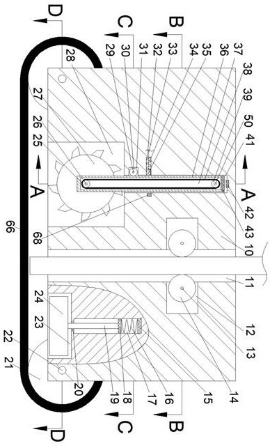 Concealed conduit laying device for terrace