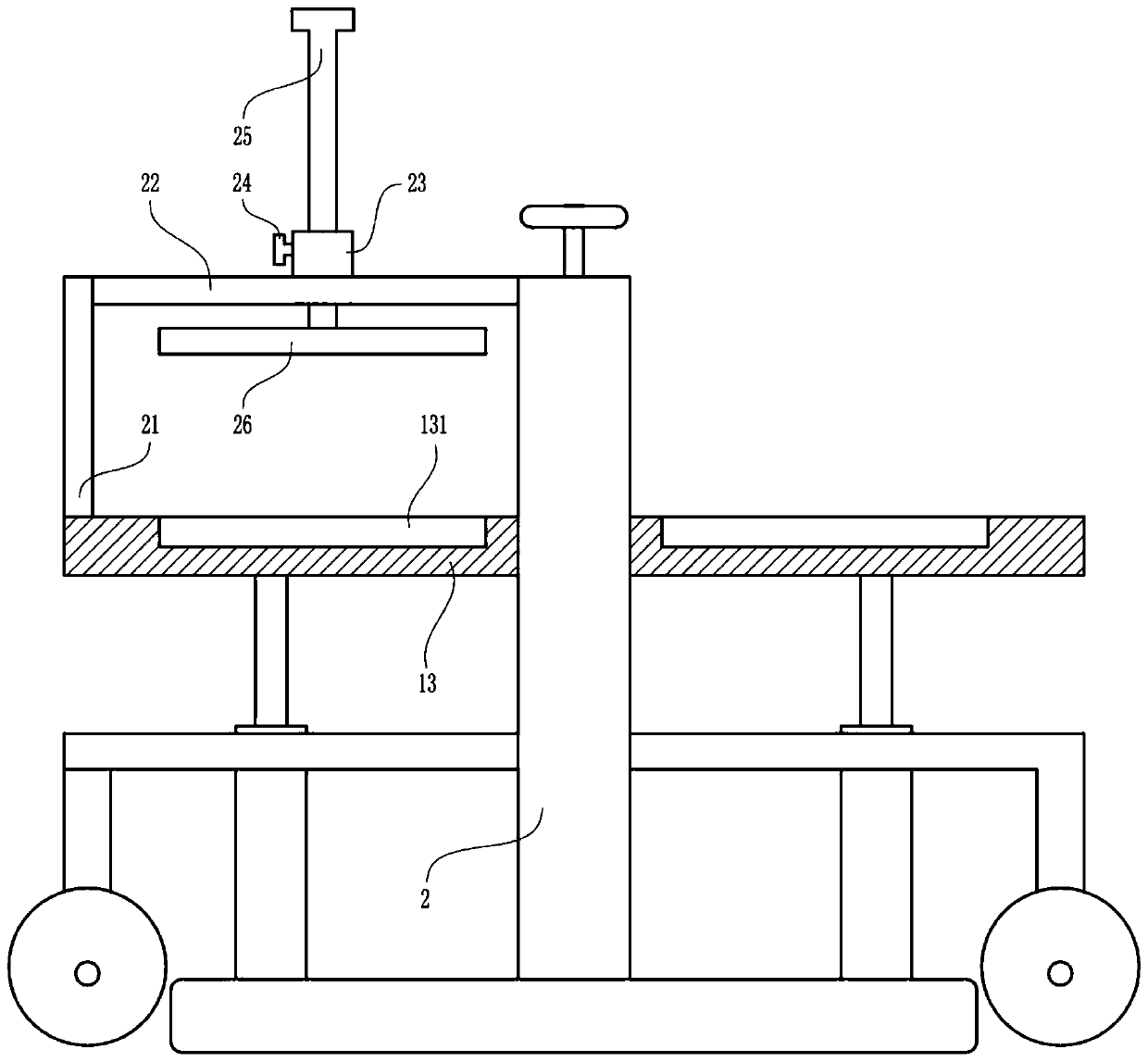 An easy-to-adjust transfer device for instrumentation